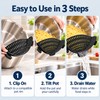 Clip-On Silicone Pot Strainer for Pasta, Vegetables & More –