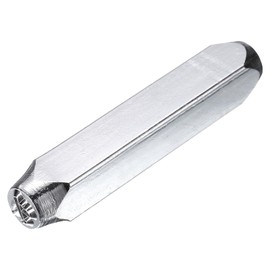 sourcing map 1/4" (6mm) Punch Stamp 40Cr Alloy Steel, Cute Airplane Pattern Punch Tool Punch Press Tool for Metal Plastic Wood Leather