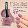 Major Dijit Matte Rosy Brown Nail Polish, Velvet Flat Finish,