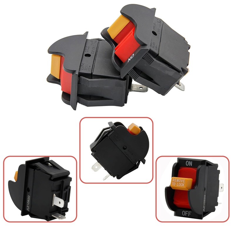 2 Pack SW7B On-Off Toggle Saw Switch 2 Prong, Compatible