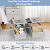 Vurlexat Stackable Hat Organizer for Baseball Caps, 2 Pack Clear