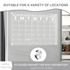 Fridge Calendar, Magnetic Calendar for Refrigerator, 15" x 11" Acrylic