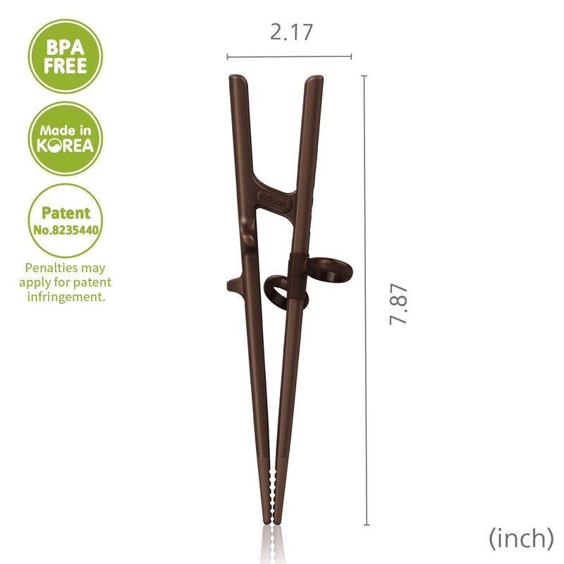 Edison Friends Left Handed Training Chopsticks - Beginner Helper, Brain