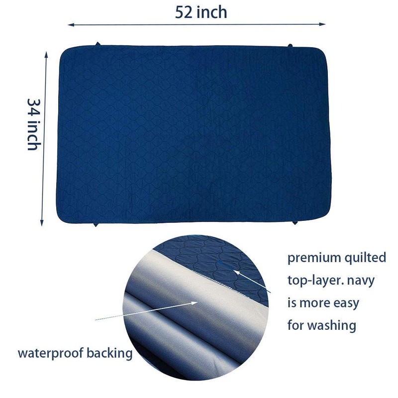Pack of 2 Careboree Quilted Cotton Top Underpad 34" X52“Reusable