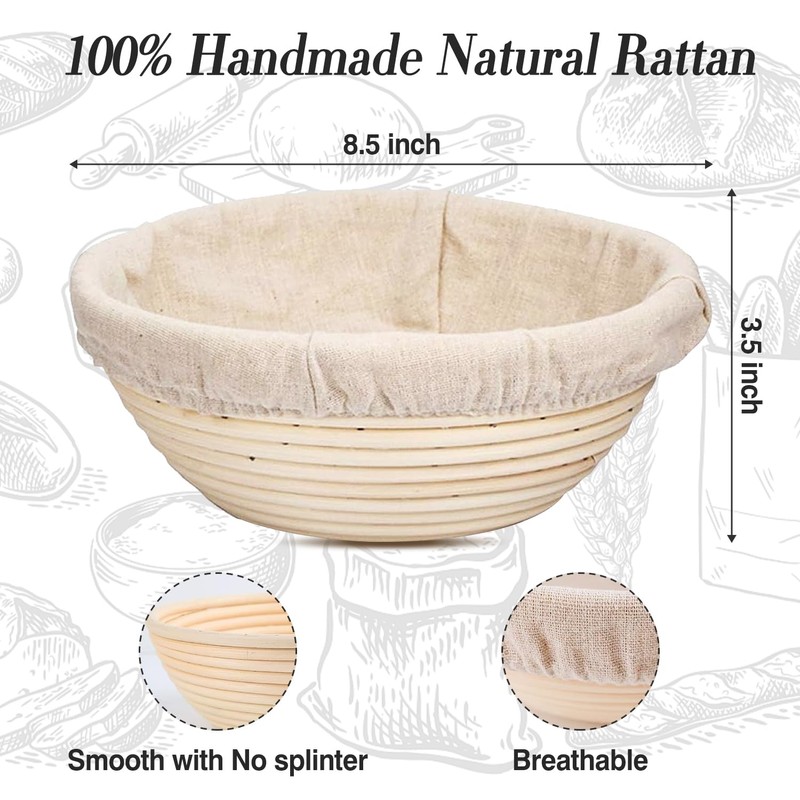 Bread Proofing Basket, Banneton Basket Sourdough Proofing Baskets, Proofing Bowls