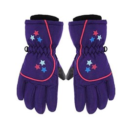 Guantes de esquí de nieve para niños, guantes de invierno cálidos e impermeables para niñas y niños