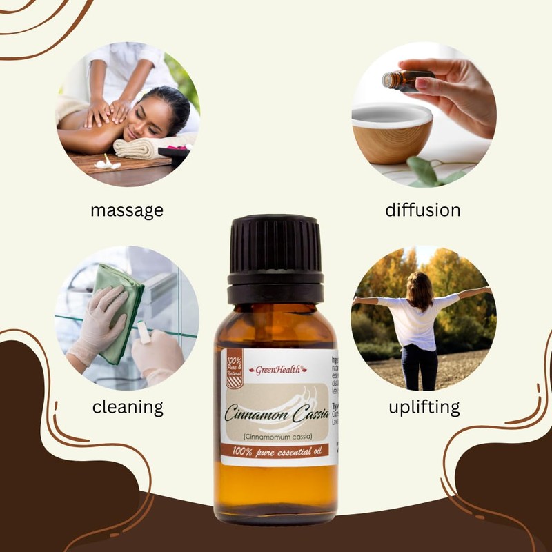 GreenHealth Cinnamon Cassia – 1 fl oz (30 ml) Glass