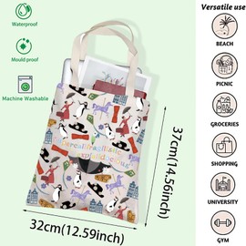 FOTAP Mary Popp Super Calf Fragilist Umbrella Poppins Handbag Mary Popp Broadway Music Gift Mary Movie Shoulder Bag, White
