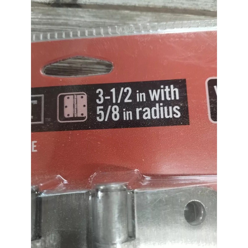 Everbilt Hinge Project Pack 3-1/2" with 5/8" Radius Value Pack