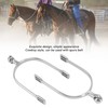 1 Pair Horse Spurs Stainless Steel Western Cowboy Equestrian Boot