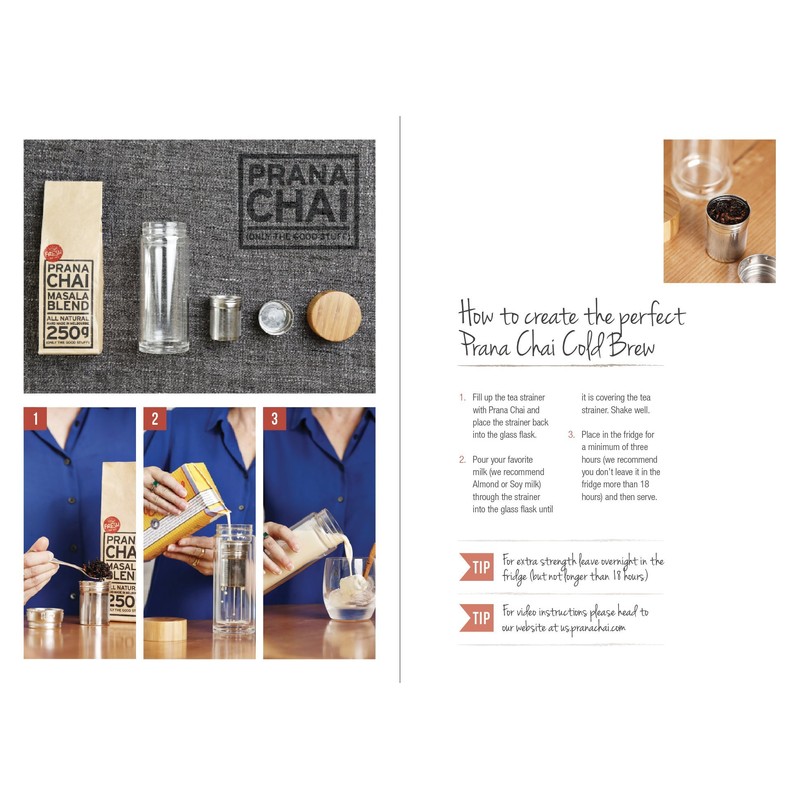 Double Wall Glass Cold Brew Chai, Tea Infuser, Water Tumbler.