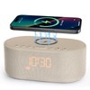 Sound Machine Alarm Clock for Bedrooms: Bluetooth 10W Stereo Sound