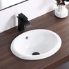 KARAMAG Bathroom Vessel Sink 18'' x 15'' Semi Recessed Bathroom