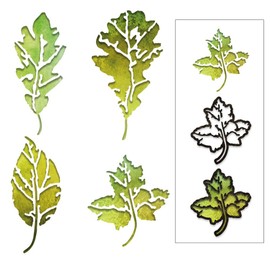 Sizzix 664970 Cutting Dies Leaf Print, One Size