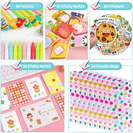 Mepmela Stationery Party Favors, 24pack Stationery Party Supplies for Kids, Birthday Goodie Bag Stuffers School Classroom Gifts Rewards