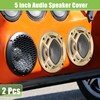 X AUTOHAUX 5" Car Speaker Grills Cover Mesh Round 5