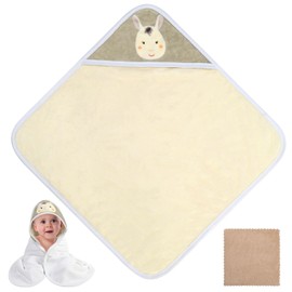 HAGOT Hooded Baby Towel, Soft Bath for Babies Towels, Absorbent Soft Newborn Towels with Hood, Wash Essentials for Newborns & Toddlers