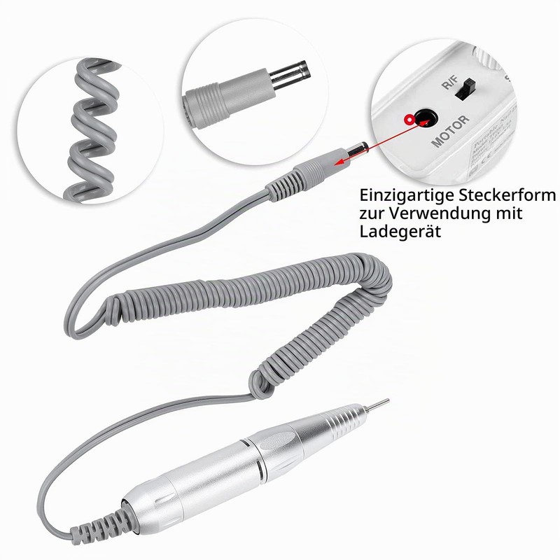 Nail Drill Handle, Nail Drill Handpiece, Electric Nail Polishing Machine,