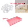 50 Pcs Disposable Rabbit Cage Liner Plastic Toilet Film Leak-Proof