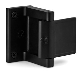 Berlin Modisch Door Lock Reinforcer Privacy Door Latch for in-Swinging Doors Extra High Resistance Home Door Security Lock Iron Black Finish