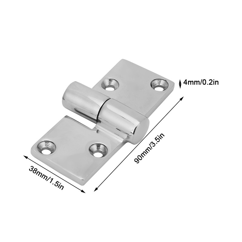 2Pcs Left and Right TakE Apart Stainless Steel Hinge Boat