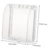 Tofficu Weatherproof Ring Doorbell Cover Plate Durable Protective Shield for