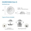 HUROYAMA Hair Catcher, Clogged drains, Messy Cleaning, Soft Silicone, Tool-Free