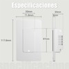 MOES Smart Double Light Switches, 2.4GHz Wi-Fi 2 Gang Single
