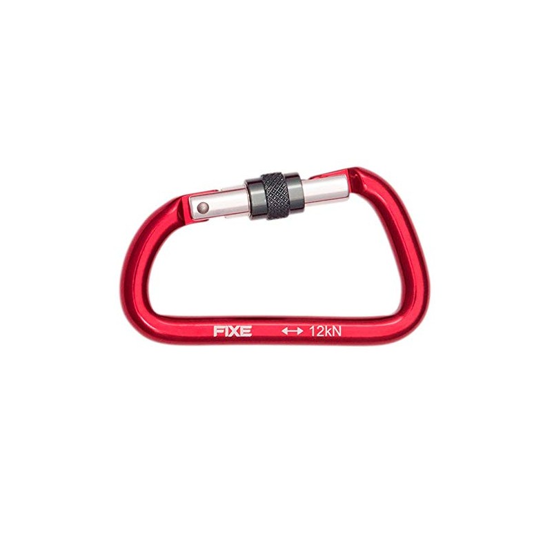 Fixe Auxiliary Safe Carabiner, Unisex Adult, Red, S
