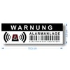 Deterrent Stickers for Burglar and Theft - Warning - Alarming