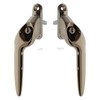 Champagne Gold Right-Hand Yale UPVC Window Handle Cranked Double Glazing