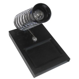 Value Soldering Iron Stand, Soldering Iron Holder, Spring Holder Support with Cleaning Sponge, Black Metal Base, Soldering Iron Accessories