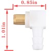 (2 Pack) 692317 493496 Carb Fuel Fitting Elbow Hose Connector