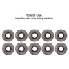 10Pcs Carbide Turning Inserts Coated Blade CNC Lathe Tool Holder