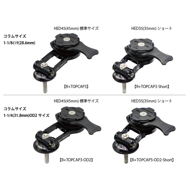 REC MOUNT+ / REC MOUNT PLUS Top Cap Mount PRO