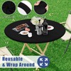 Moosfor Round Spandex Tablecloth 2 Pack, Elastic Fitted Waterproof Tablecloths
