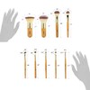 Matto 9-Piece Bamboo Makeup Brush Set with Travel Bag