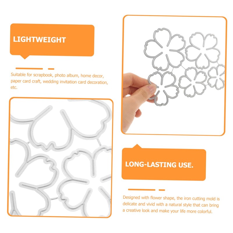 Operitacx Flower Themed Metal Cutting Die Durable Craft Tool for