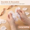 Ertzinla 3000Pcs White Artificial Rose Petals, Non-Woven Realistic Fake Petals