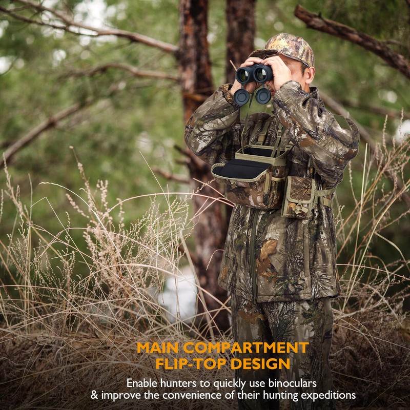 NewView Binocular Harness Chest Pack with Removable Rangefinder Pocket, Adjustable