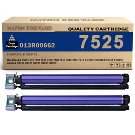 013R00662 7525 Drum Unit 2-Pack Replacement for Xerox WorkCentre 7525 7530 7535 7545 7556 7830 7835 7845 7855 7970 EC7836 EC7856 EC8036 EC8056 Altalink C8030 C8035 C8045 C8055 C8070 Printers(2-Pack)