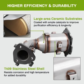 AUTOSAVER88 Catalytic Converter Compatible with 2002-2006 Altima, 2003-2007 Murano, 2004-2008 Maxima, 2004-2006 Quest 3.5L Radiator Side Direct-Fit (EPA Compliant)