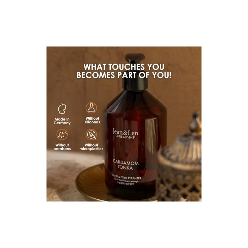 Jean & Len Hand & Body Cleanser Cardamom & Tonka,