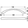 Gedotec Cabinet Handle Black Furniture Handle 128 mm Bow Handle