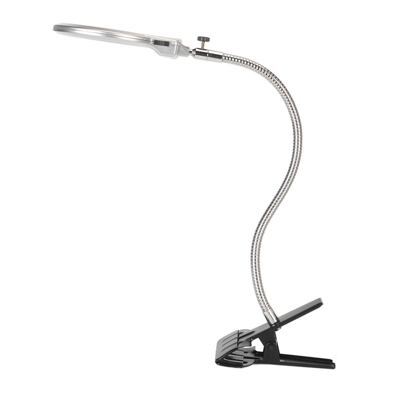 Clamp Magnifying Glass 2X and 6X Dual Lens Flexible Hose