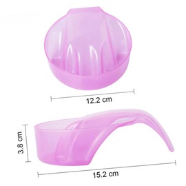 IWOWHERO Nail Art Manicure Care Soak Bowls 3pcs Nail Gel Remover Bowl Cuticle Softening Tool Random Color