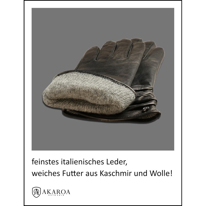 AKAROA ESTD 2019 BEA Women’s Leather Gloves, Italian Hair Sheepskin,