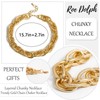 Roe Dolph Gold Chunky Necklace for Women Punk Cuban Link