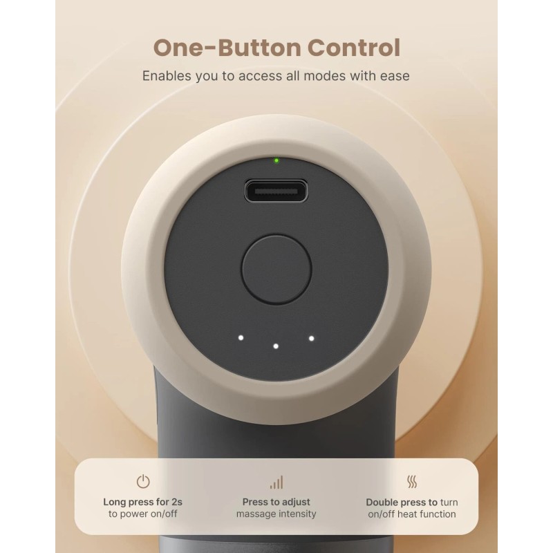 RENPHO Mini Massage Gun with Heat Deep Tissue Muscle Massage