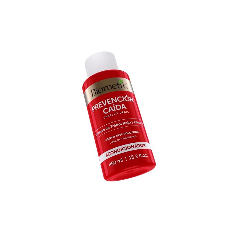 Biometik, Acondicionador Prevención Caída, Fortalece el cabello, Extracto de Trébol